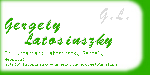 gergely latosinszky business card